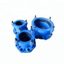 Ductile iron wide range flange adaptor for PE pipe